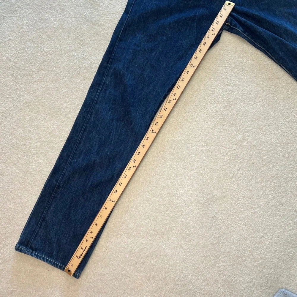 Polo Ralph Lauren Slim Straight Jeans‎ Mens 36x34 Blue Riverside Denim RL Logo